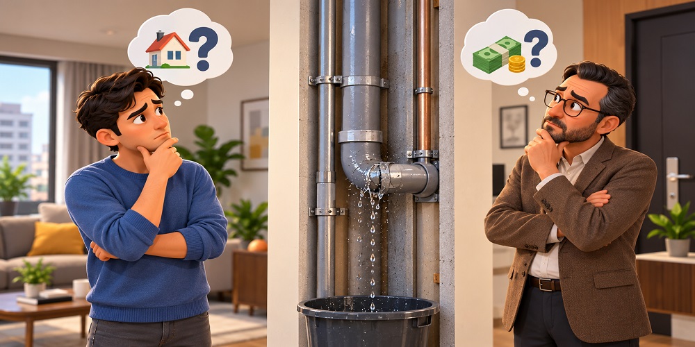 هزینه تعمیر لولههای مشترک با مالک است یا مستاجر؟