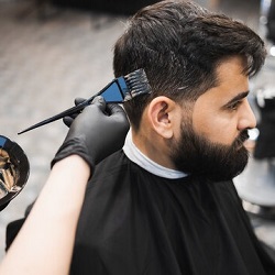 رنگ موی آقایان در محل