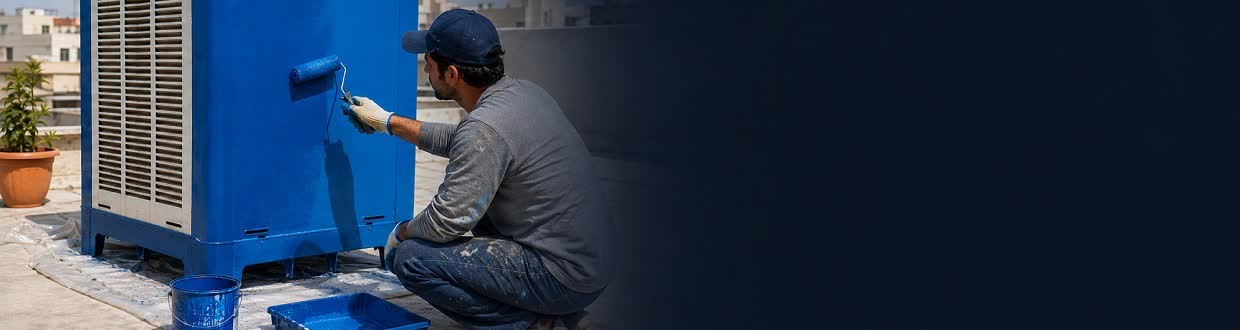 نقاشی کولر آبی