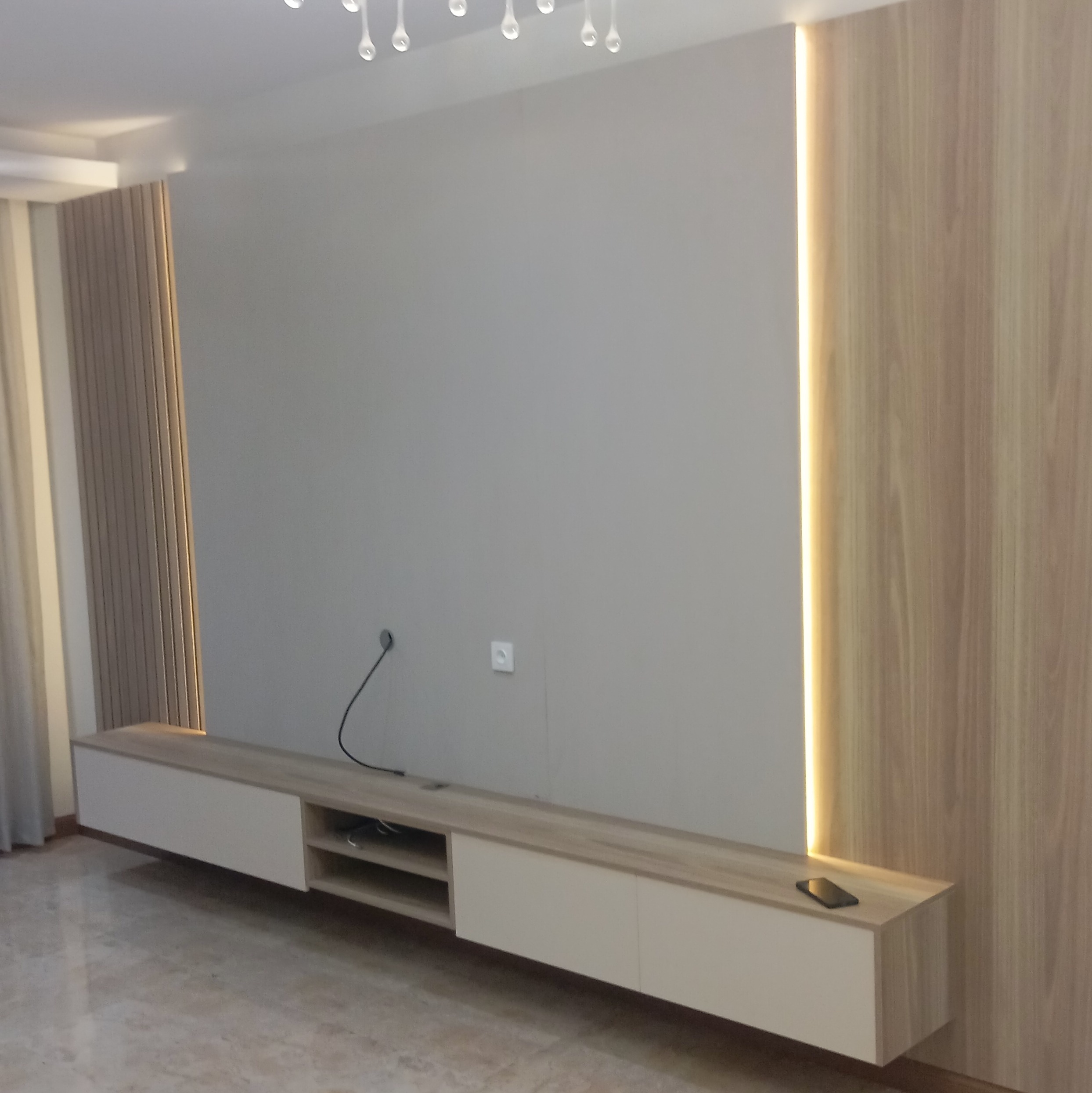 ساخت طراحی و اجرای انواع تی وی وال