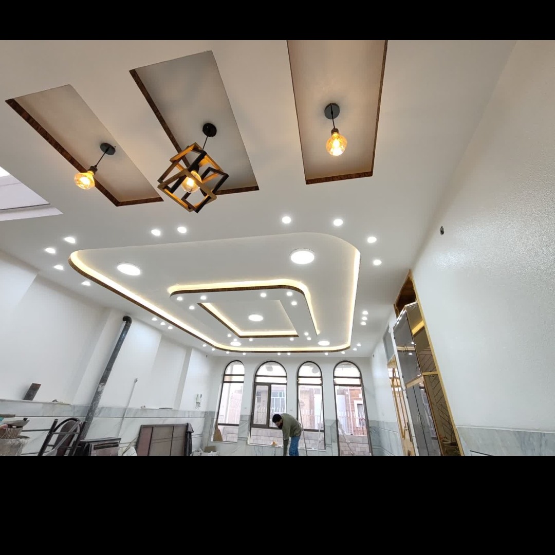 پایان کار رنگ امیزی سقف بدنه و کناف