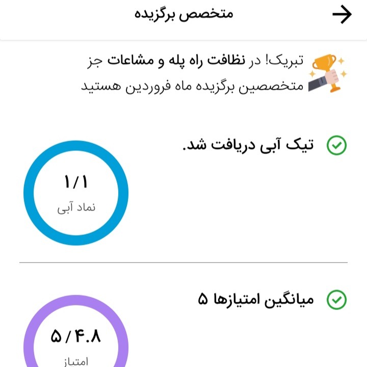 متخصص برگزیده