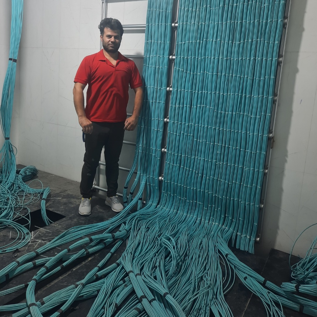 نصب لدر و شانه کردن کابل