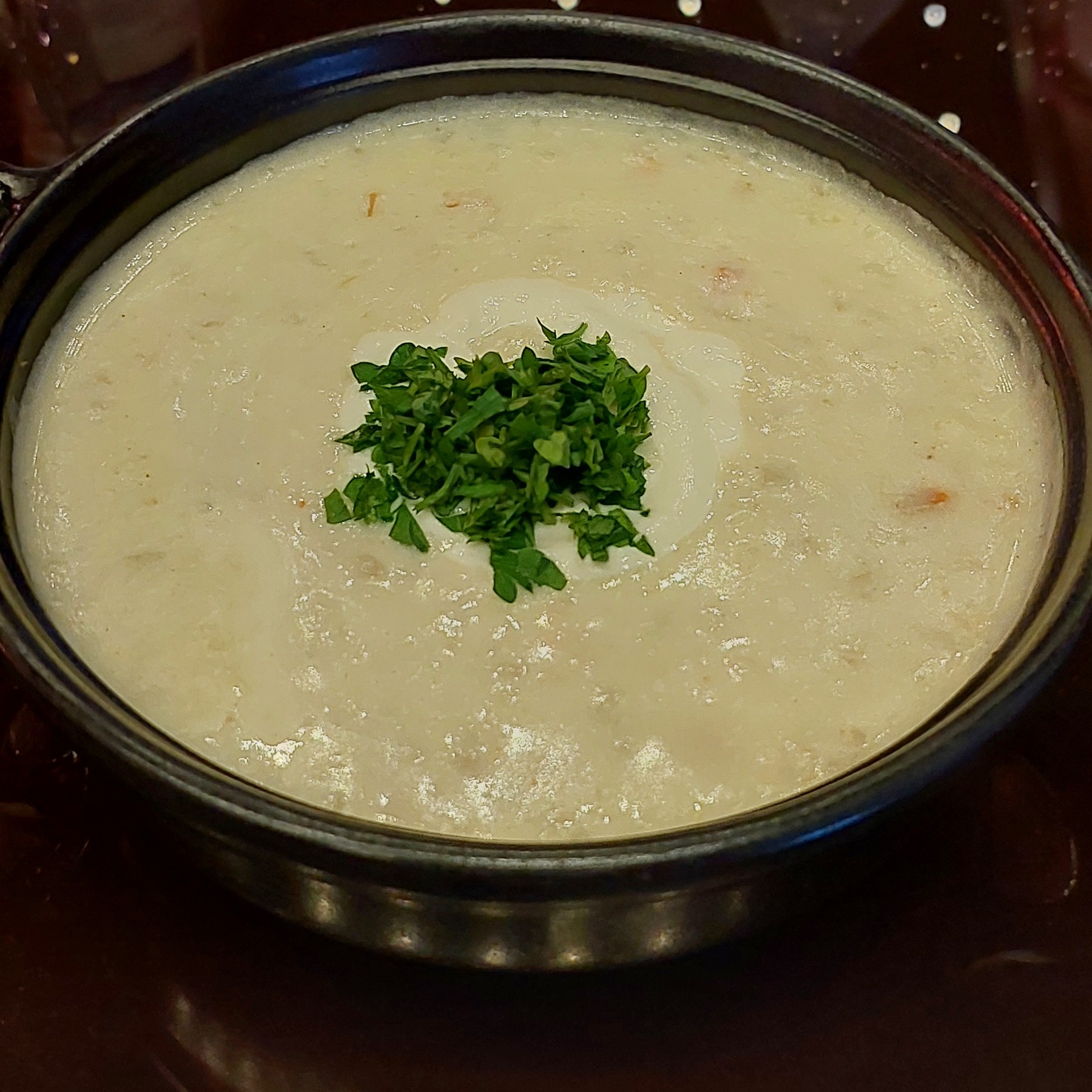 سوپ مرغ و قارچ