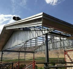 اجرای خرپا پوشش نما و لمبه