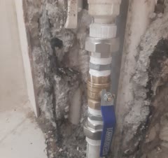 انجام شیر ورودی آب واحد بخاطر پایین بودن فشار.