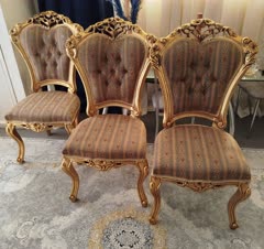 تعمیر و بازسازی مبل استیل کلاسیک و راحتی، تمام پارچه و صندلی ناهار خوری