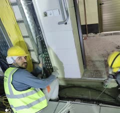 کابل کشی شبکه  و نصب ترانک مترو تهران ( اشرفی اصفهانی)