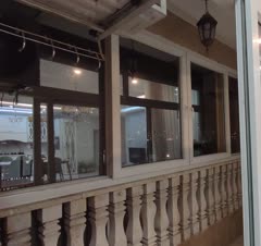 پنجره upvc نصب روی تراس