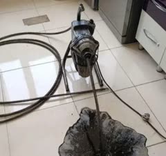 لوله بازکنی توالت با دستگاه ژنراتور