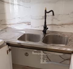 نصب سینک سیفون و شیرآلات