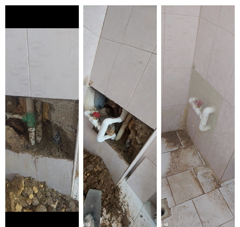 تشخیص محل نشتی و تعمیر و بنایی