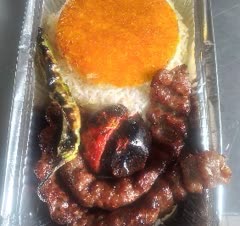 چلوکباب کوبيده دوسیخ