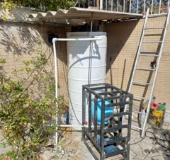 ساخت حفاظ برای پمپ اب و سایبان