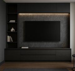 میز تلویزیون مدرن با نور مخفی