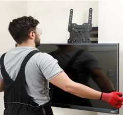 نصب تلویزیون روی دیوار