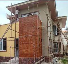 اجرای رنگ فانتزی نمای ساختمان