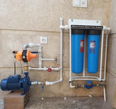 نصب پمپ و فیلتر پیش تصفیه