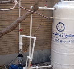 نصب پمپ ومخزن برای یکی از مشتریان