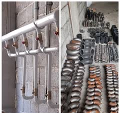 لوله کشی گاز ساختمان مسکونی