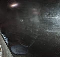 سباده و پولیش درب عقب سمت شاگرد