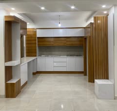 مدرن سفید و طرح چوب