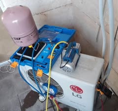 شارژ گاز دستگاه dc با ترازو