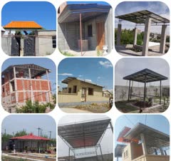 نصب شیروانی با متریال و اجرت