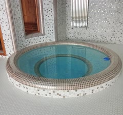 کار انجام شده استخر جکوزی