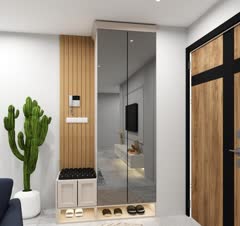 جالباسی و اینه با نشیمن لمسه