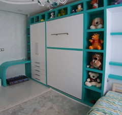 کمد دیواری و تخت تاشو