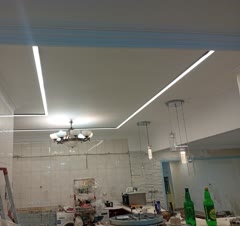 نصب لاین نوری روکار برای اشپزخانه