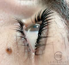 لیفت تخصصی مژه به روش روسی به همراه رنگ مژه رایگان