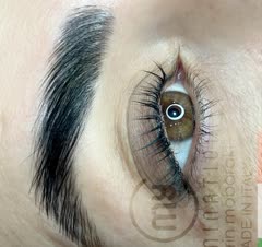 لیفت همزمان مژه و ابرو به همراه حنا ابرو و تینت مژه ، اصلاح ابرو اشانتیون