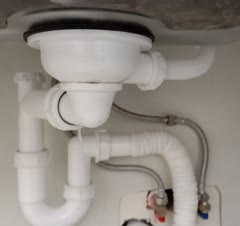 نصب انواع سیفون ظرفشویی و روشویی