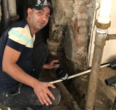 تعمی لوله اب شکسته