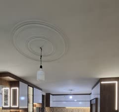 کابینت مدرن با رنگ سفید و چوب