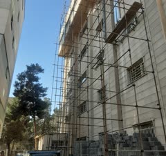 بستن انواع داربست های هوایی و متری