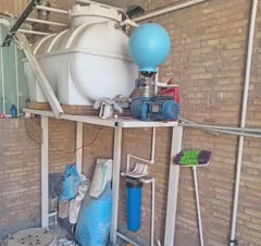 نصب پمپ و منبع و صافی قبل از منبع