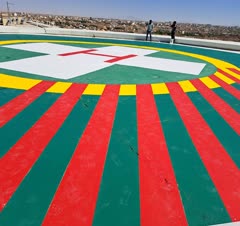 خط کشی محوطه فرود