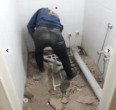 ایجاد توالت فرنگی در حمام