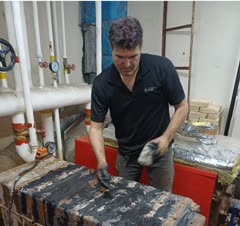 تعمیردیگ چدنی موتورخانه