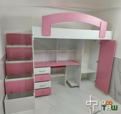 دکور اتاق کودک ، تخت چند منظوره ، اجرا شده توسط گروه دکوتاو