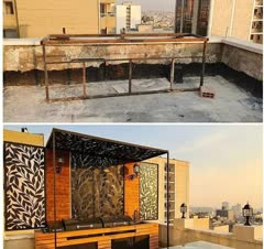 بازسازی ساختمان  کابینت کفپوش کناف کاری