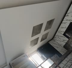 کناف کاری پذیرایی و تایل 60 در 60 آشپزخانه