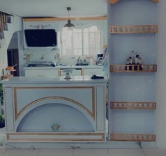 طراحی و اجرای دکوراسیون داخلی منزل و به همراه اجرای جزیره