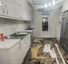 نصب ماربل شیت در اشپزخانه