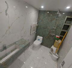 نصب باکس حمام برای شامپو... نصب توالت فرنگی نصب روشویی سنگی نصب حوله خشک کن