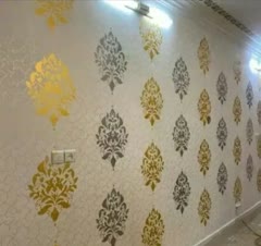 نصب کاغذدیواری و پوستر سه بعدی